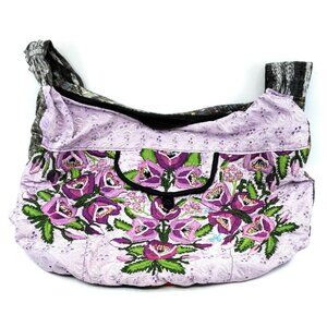 Colorful Hand Embroidered Boho Patchwork Shoulder Bag Purse Made in Guatemala #9